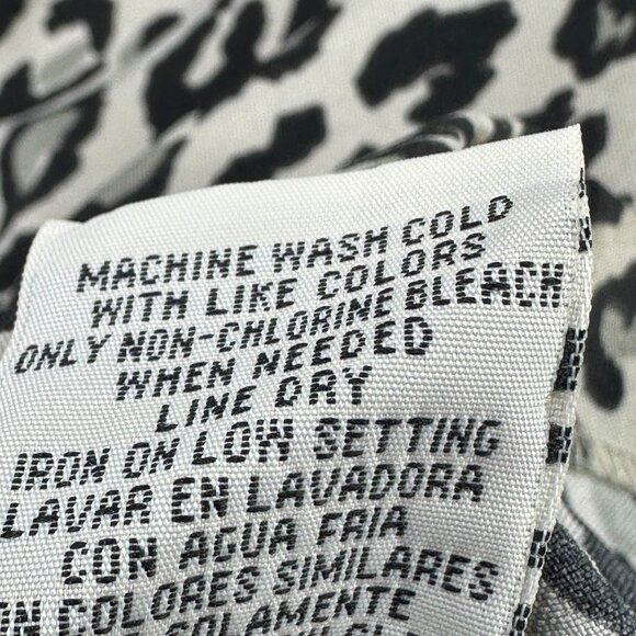 Maya Brooke Sheath Dress Plus Size 20W Black Beige Sleeveless Animal Print Zip - Picture 12 of 12